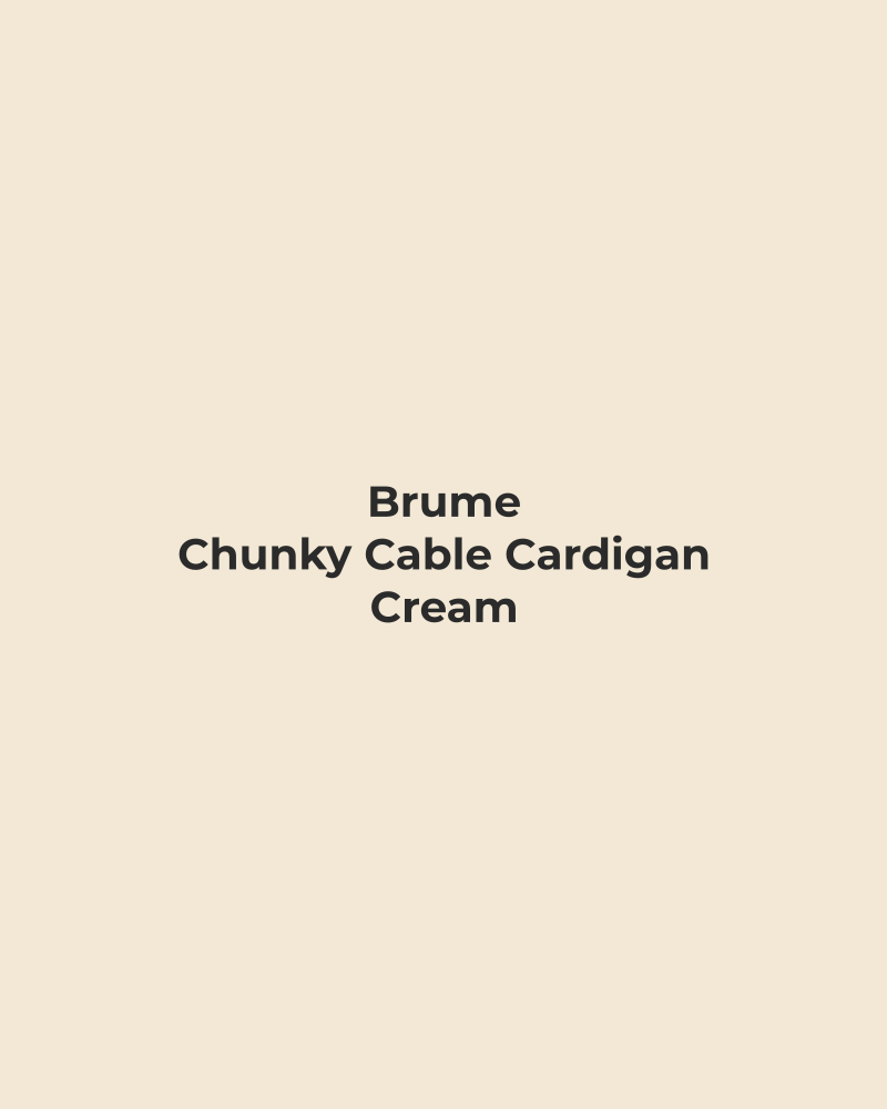 Chunky Cable Cardigan – Cream