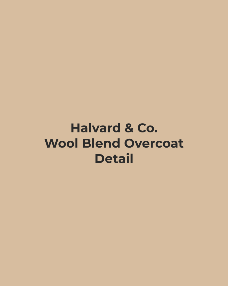 Wool Blend Overcoat – detail