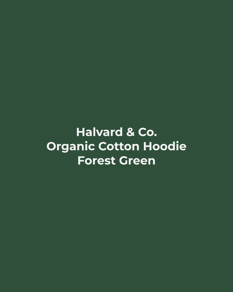Organic Cotton Hoodie – Forest Green