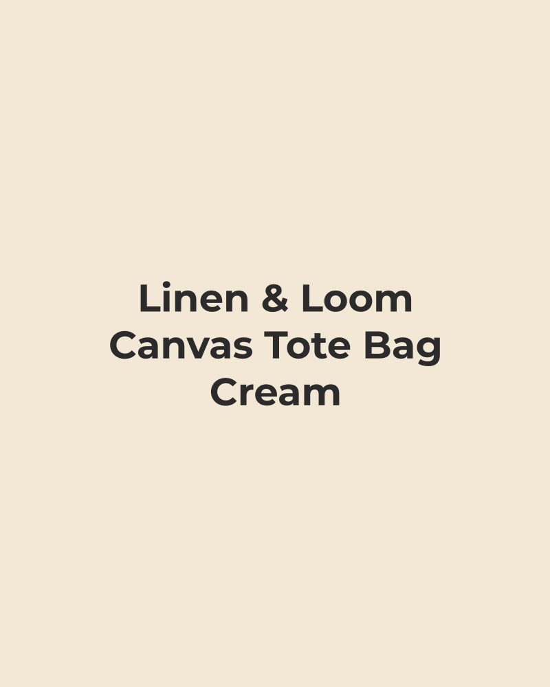 Canvas Tote Bag – Cream