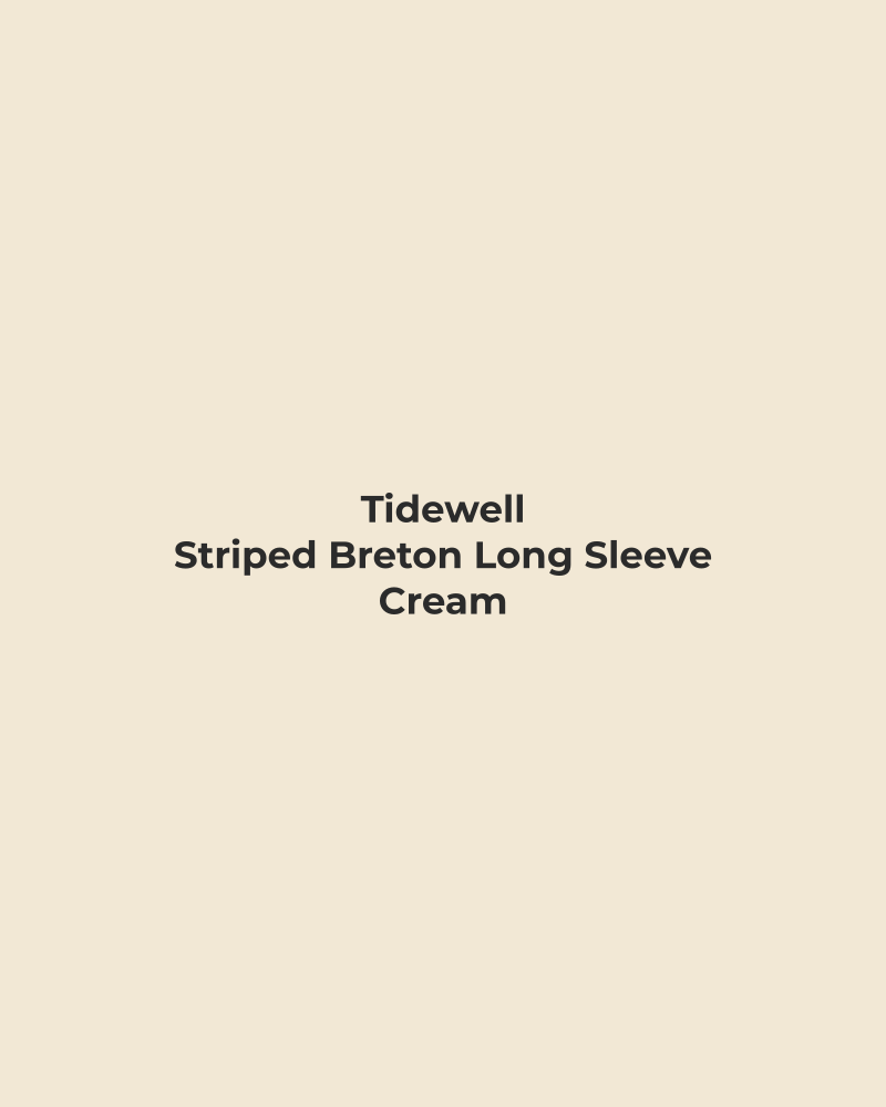 Striped Breton Long Sleeve – Cream