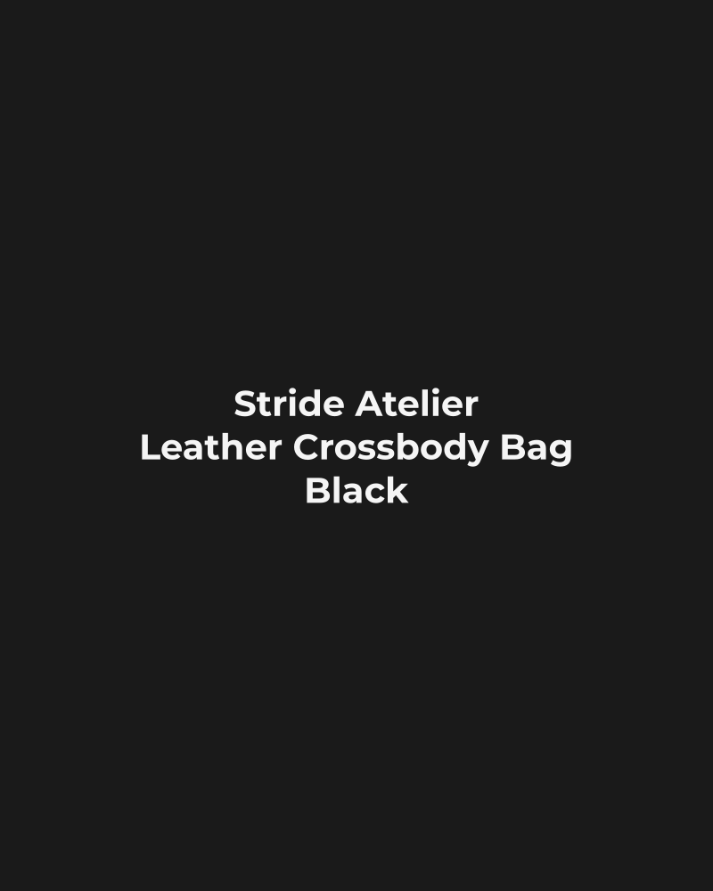 Leather Crossbody Bag – Black