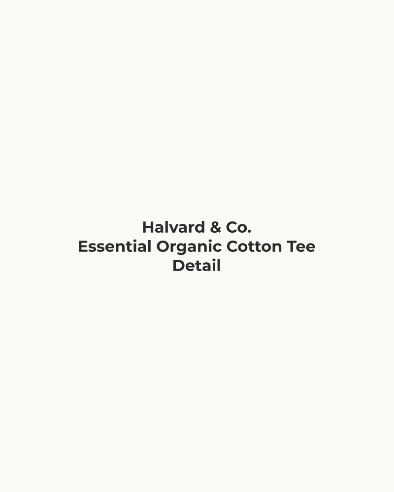Essential Organic Cotton Tee – detail
