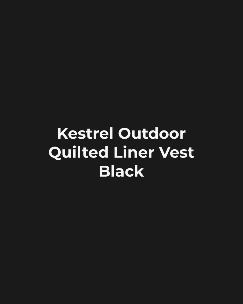 Quilted Liner Vest – Black