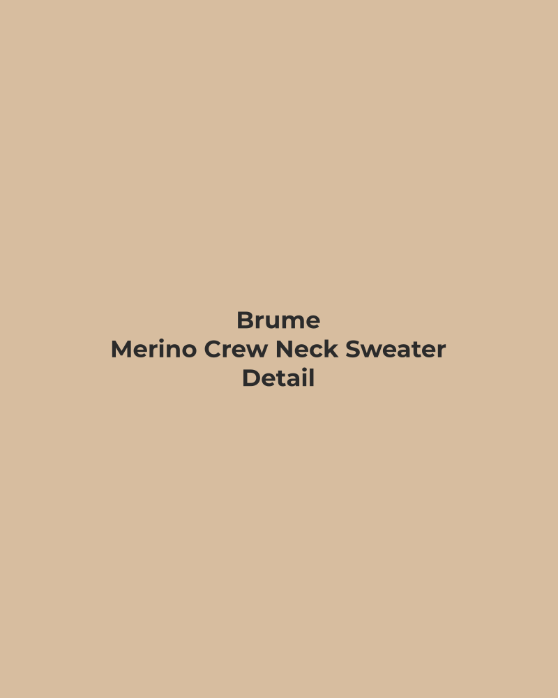 Merino Crew Neck Sweater – detail
