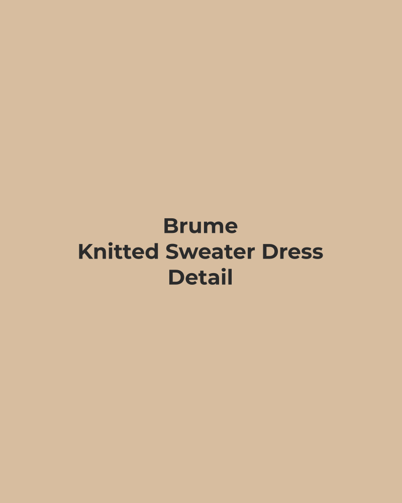 Knitted Sweater Dress – detail