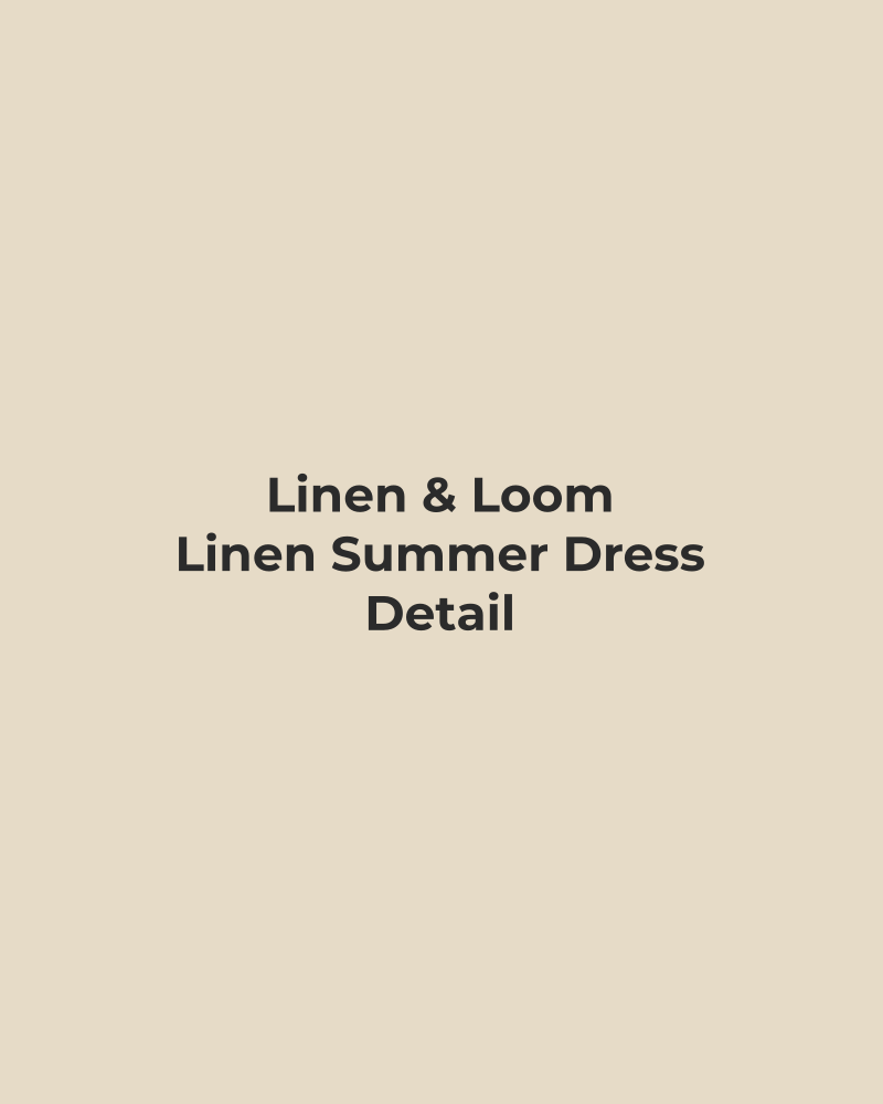 Linen Summer Dress – detail