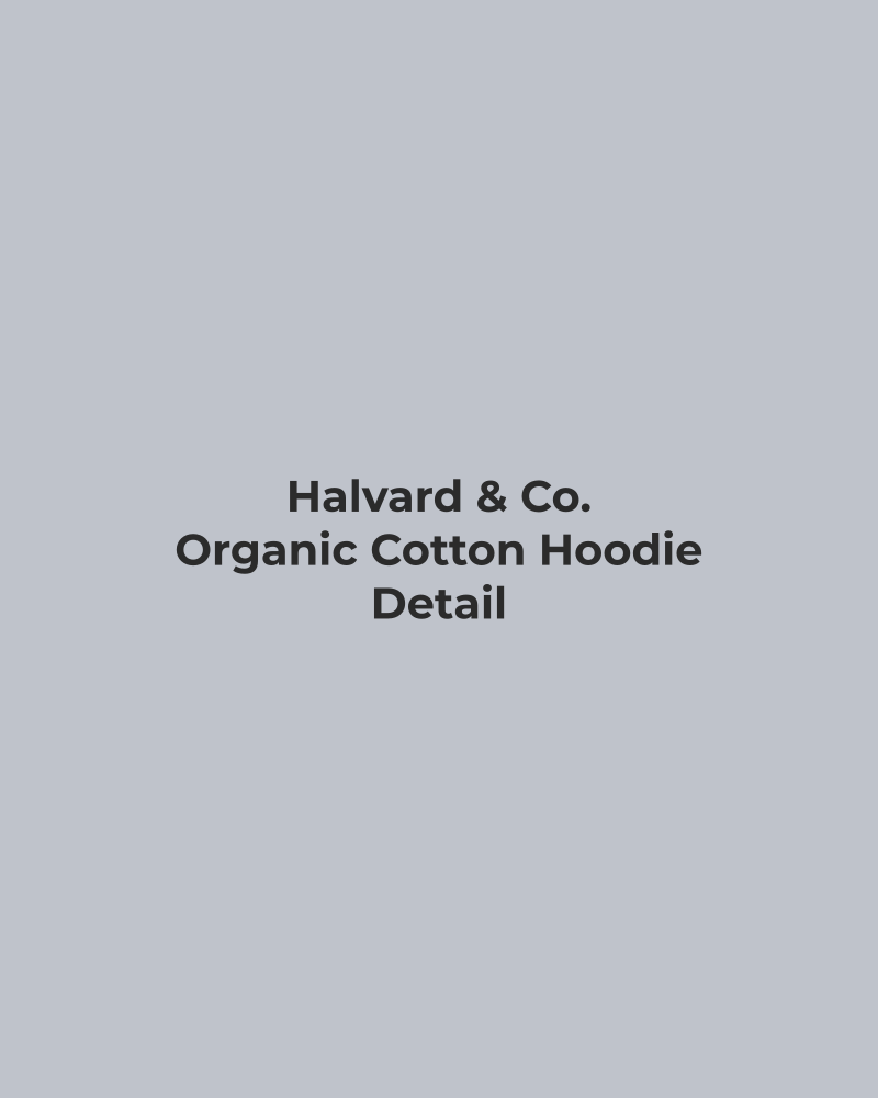 Organic Cotton Hoodie – detail