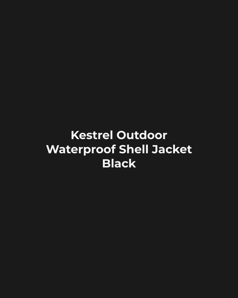 Waterproof Shell Jacket – Black