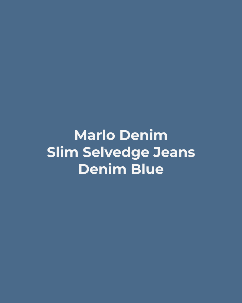Slim Selvedge Jeans – Denim Blue