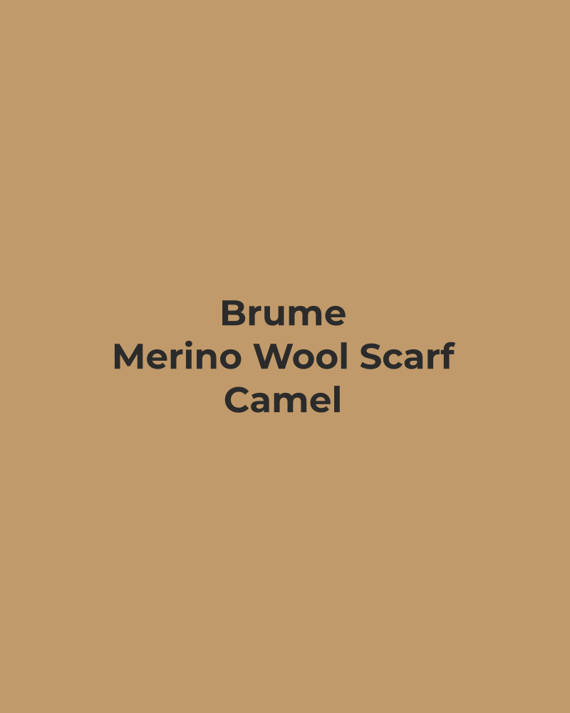 Merino Wool Scarf – Camel