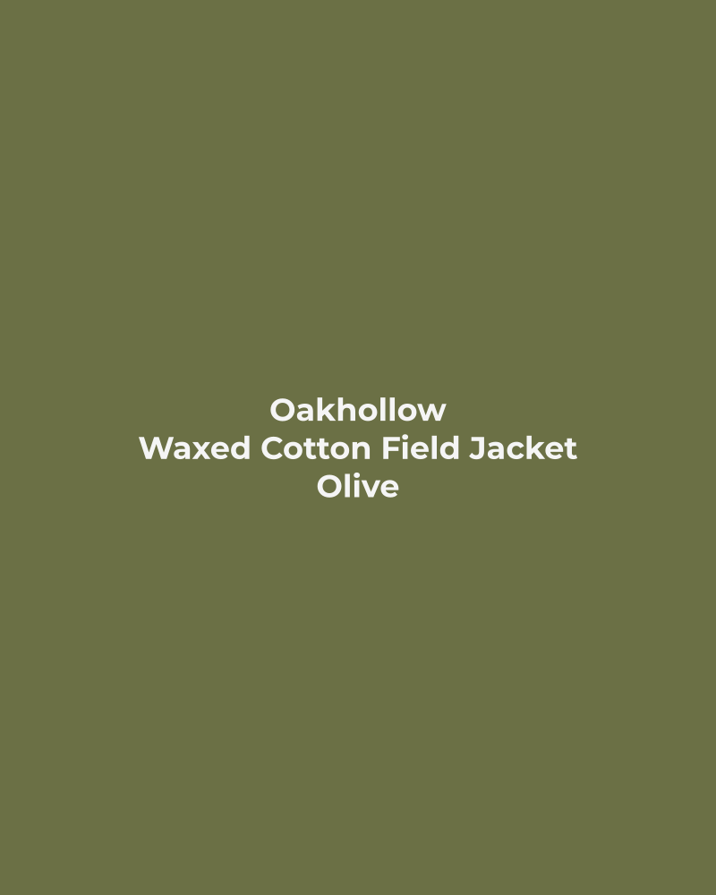 Waxed Cotton Field Jacket – Olive