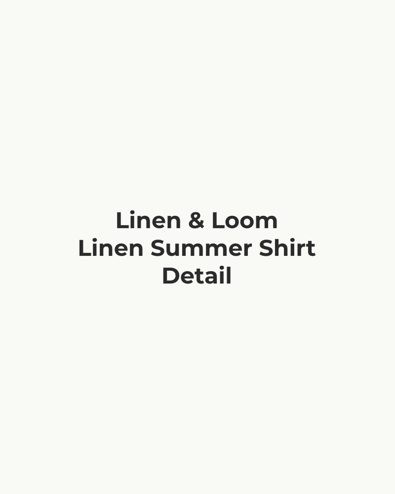 Linen Summer Shirt – detail