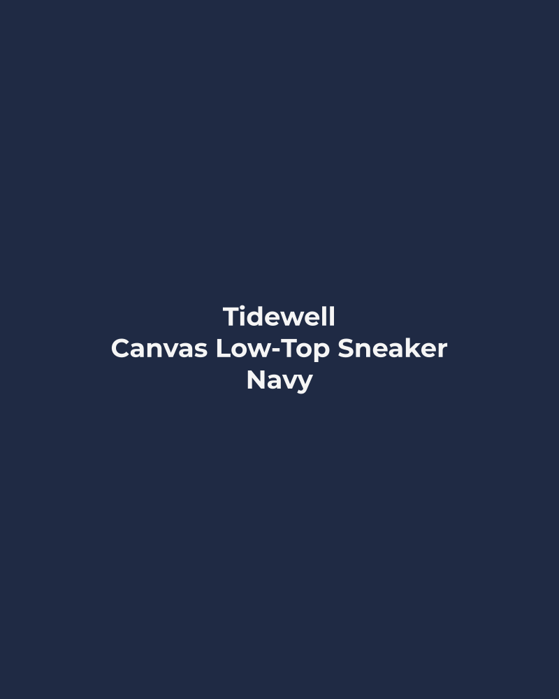 Canvas Low-Top Sneaker – Navy
