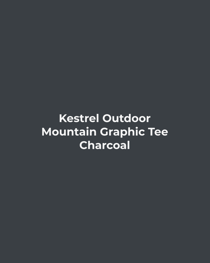 Mountain Graphic Tee – Charcoal