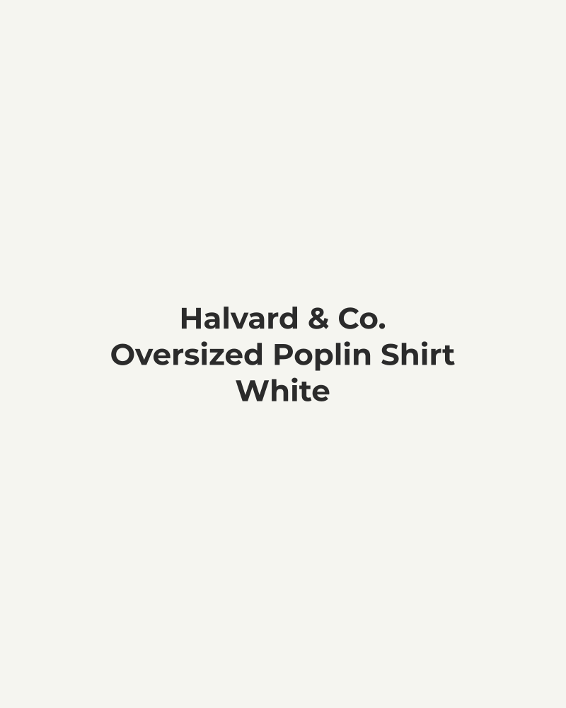 Oversized Poplin Shirt – White