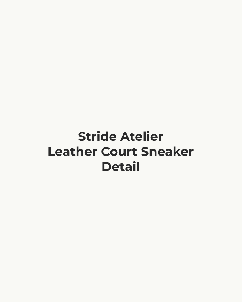 Leather Court Sneaker – detail