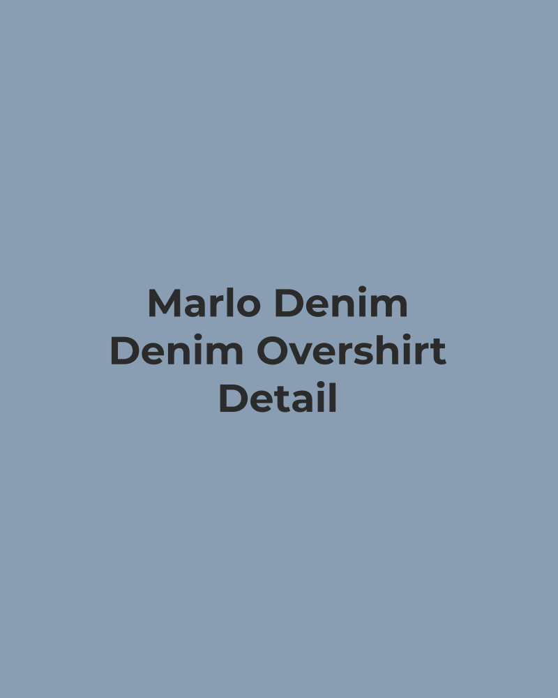 Denim Overshirt – detail