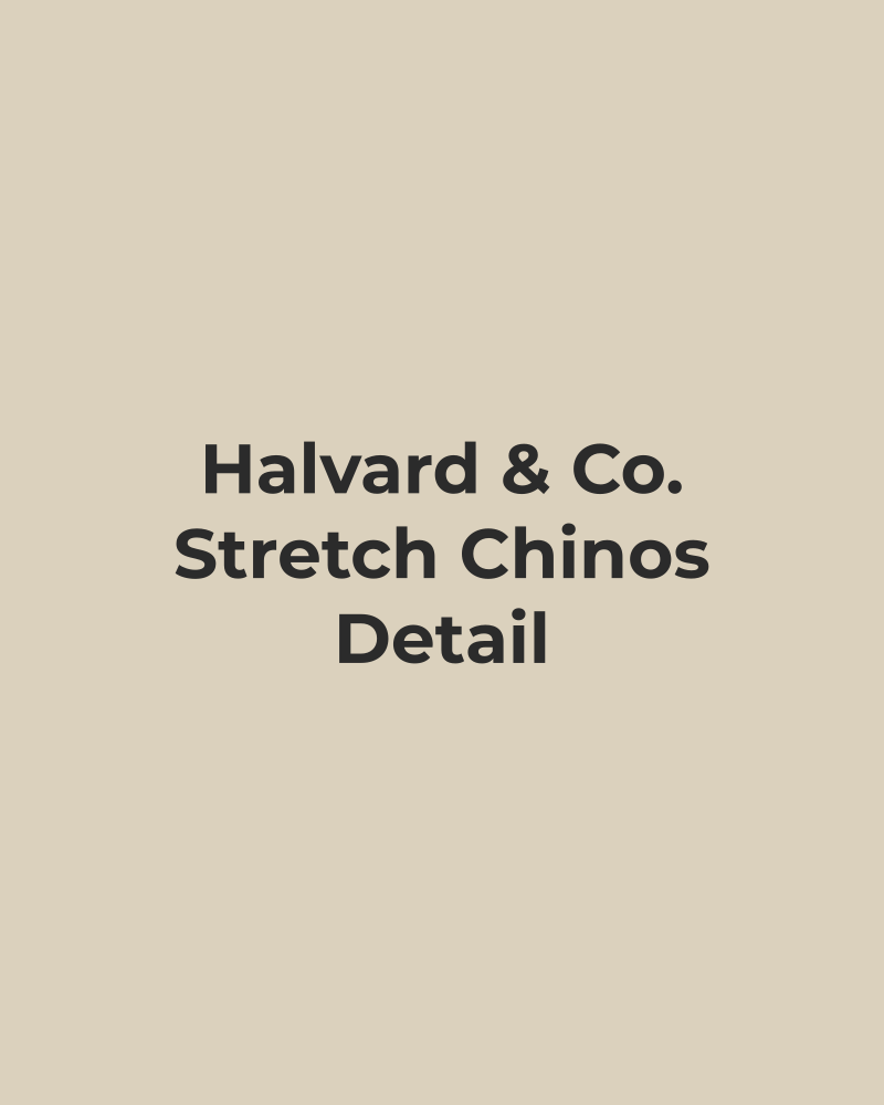 Stretch Chinos – detail