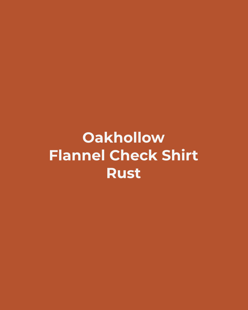 Flannel Check Shirt – Rust