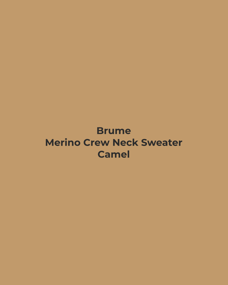 Merino Crew Neck Sweater – Camel