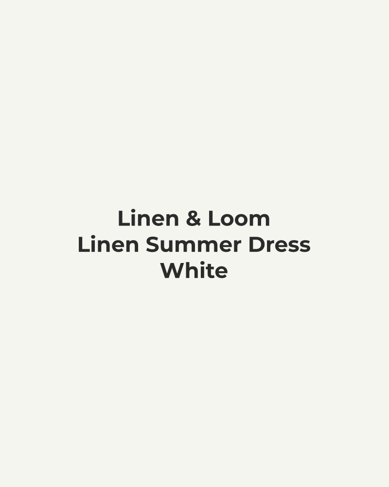 Linen Summer Dress – White