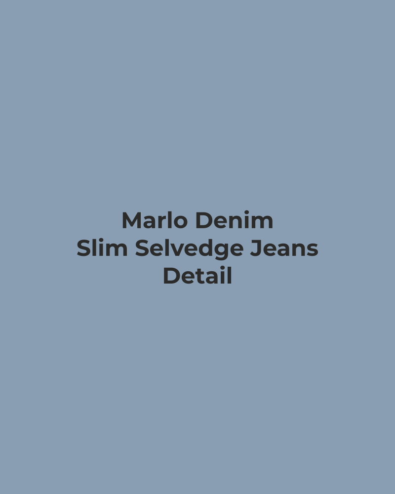 Slim Selvedge Jeans – detail