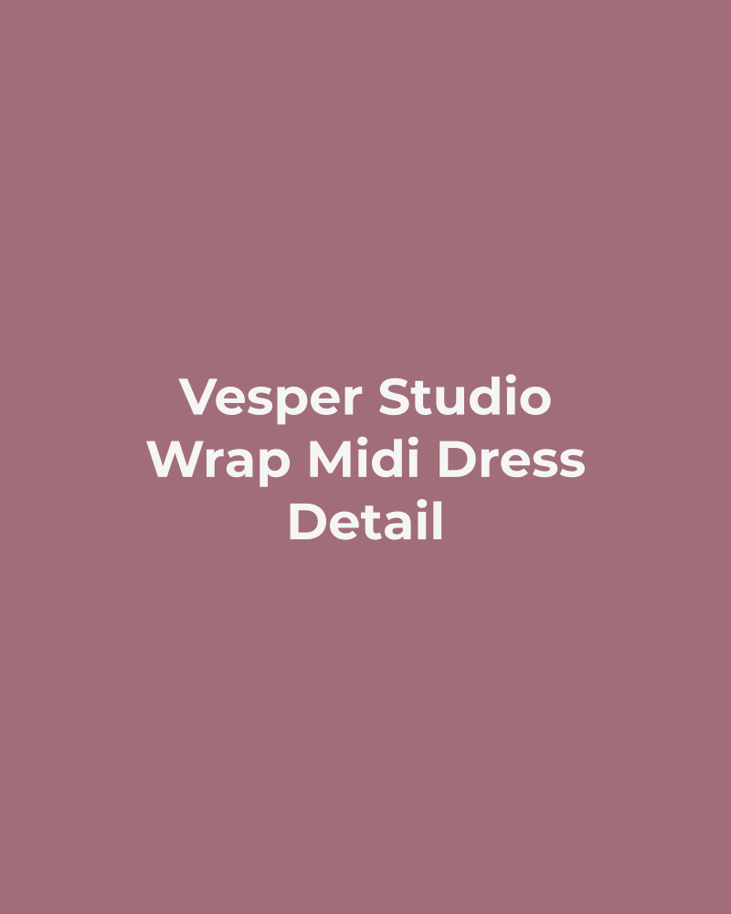Wrap Midi Dress – detail