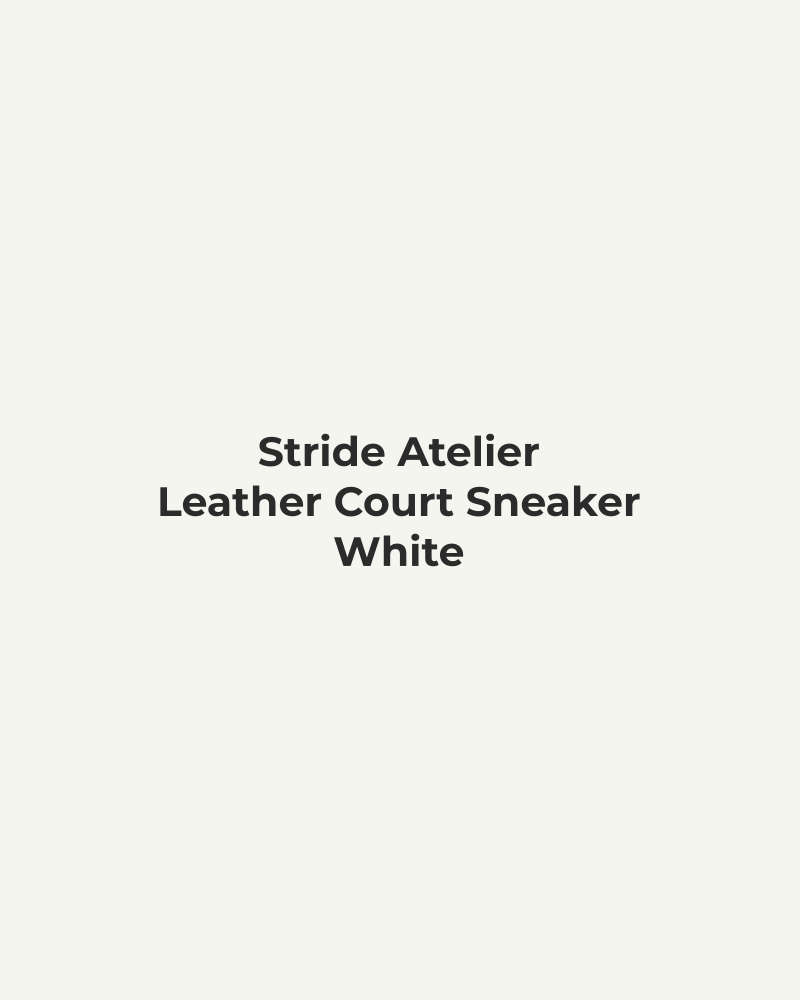 Leather Court Sneaker – White
