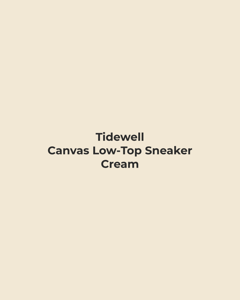 Canvas Low-Top Sneaker – Cream