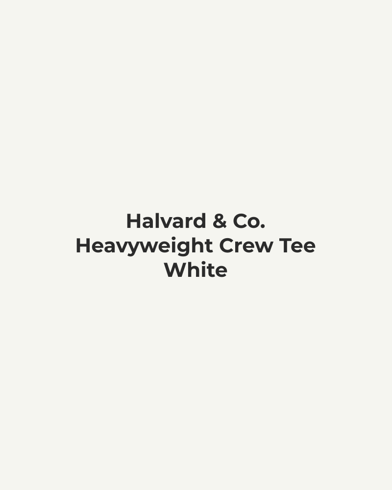 Heavyweight Crew Tee – White
