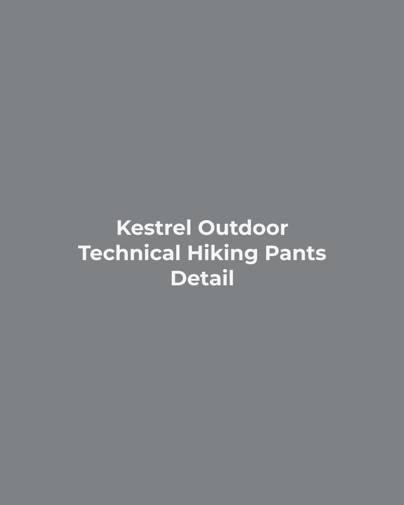 Technical Hiking Pants – detail