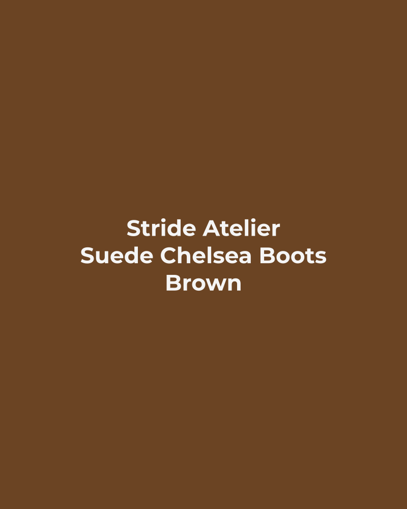 Suede Chelsea Boots – Brown