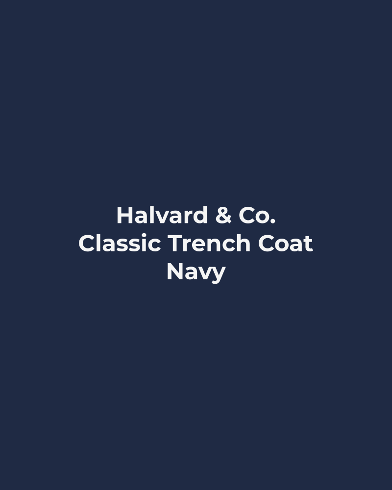 Classic Trench Coat – Navy