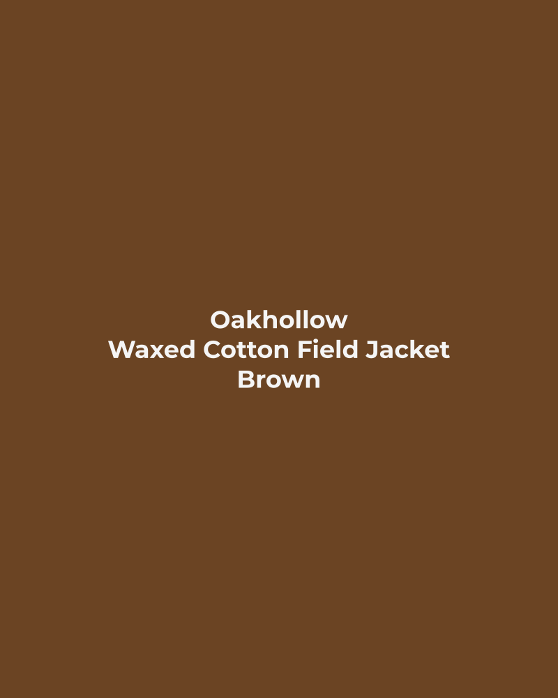 Waxed Cotton Field Jacket – Brown