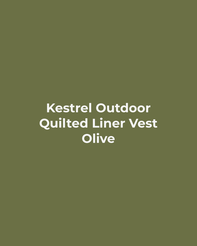 Quilted Liner Vest – Olive