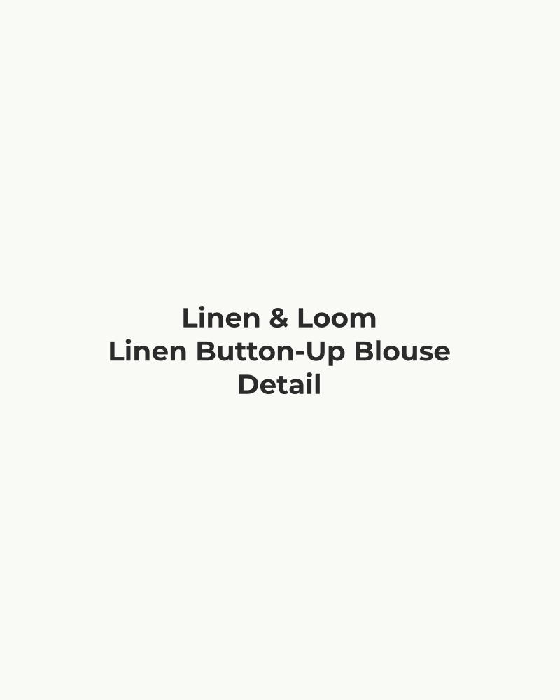 Linen Button-Up Blouse – detail
