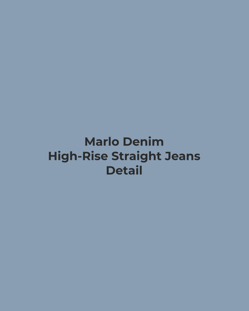 High-Rise Straight Jeans – detail