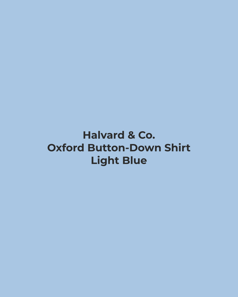 Oxford Button-Down Shirt – Light Blue