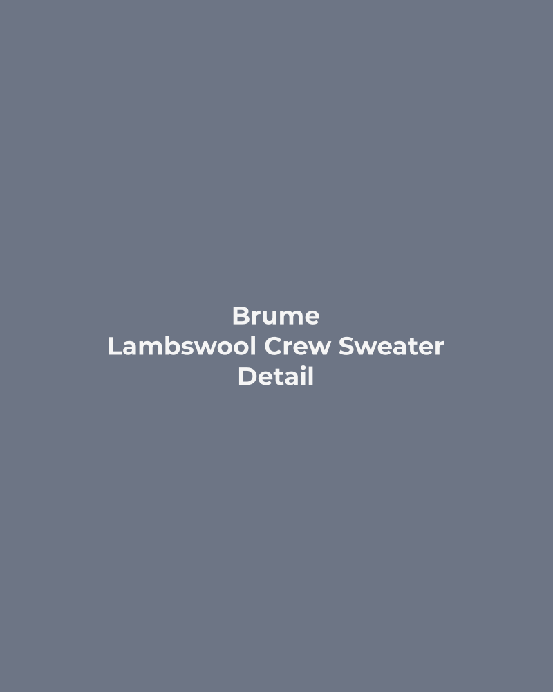 Lambswool Crew Sweater – detail