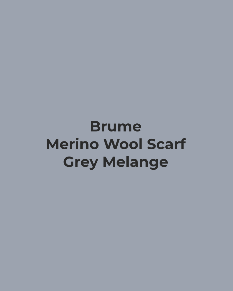 Merino Wool Scarf – Grey Melange