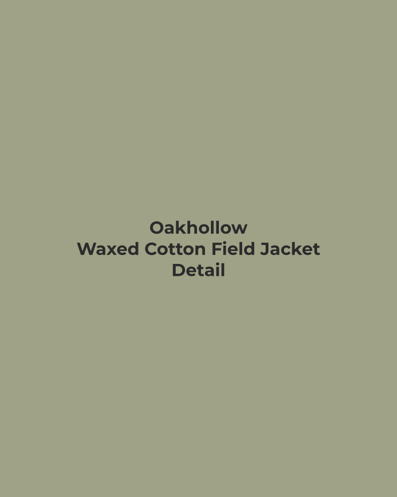 Waxed Cotton Field Jacket – detail
