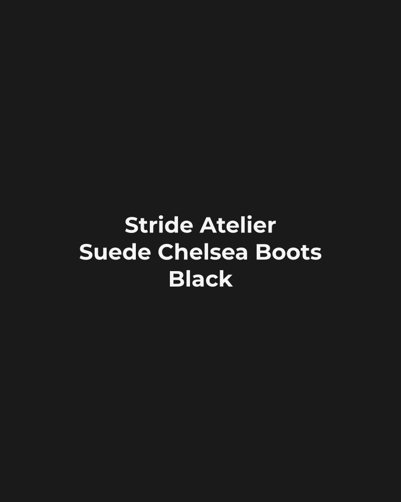 Suede Chelsea Boots – Black