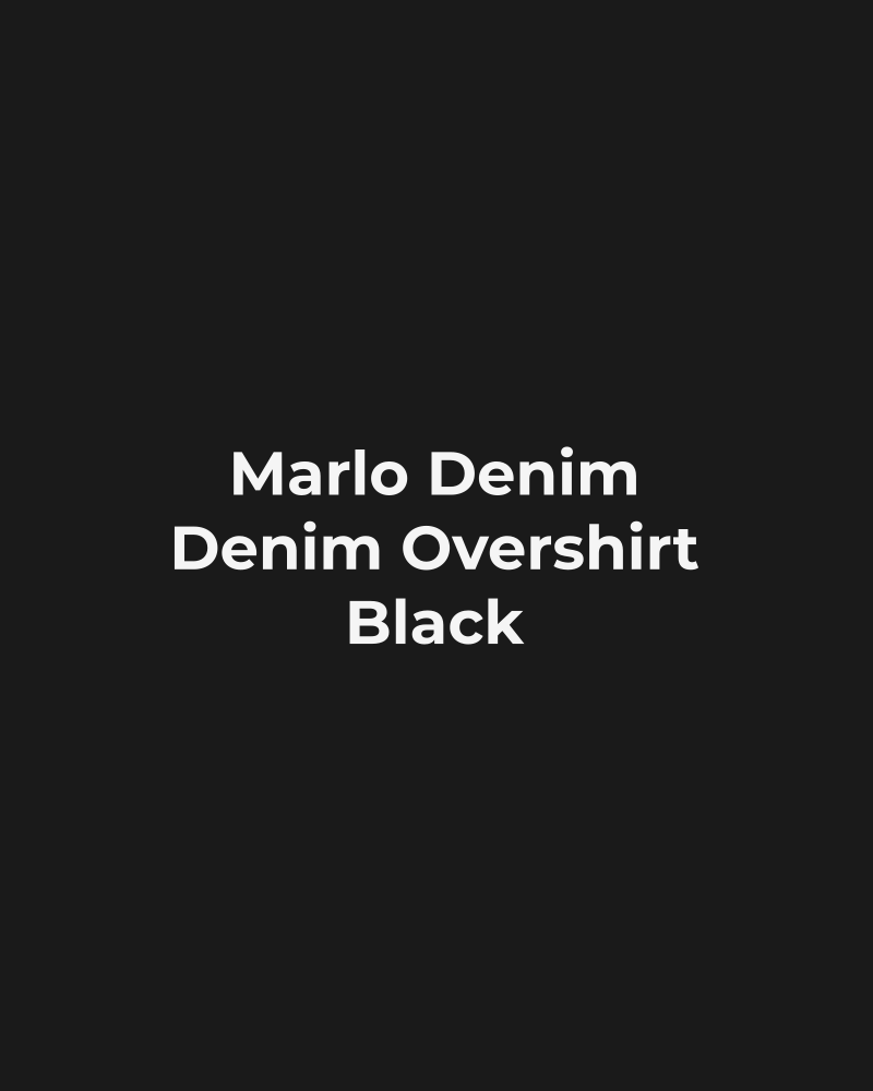 Denim Overshirt – Black