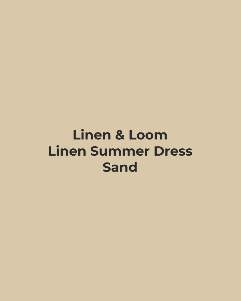 Linen Summer Dress – Sand