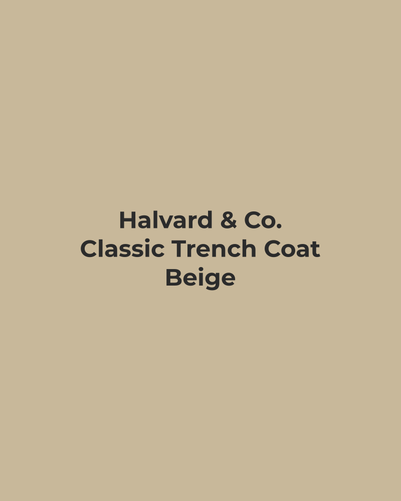 Classic Trench Coat – Beige