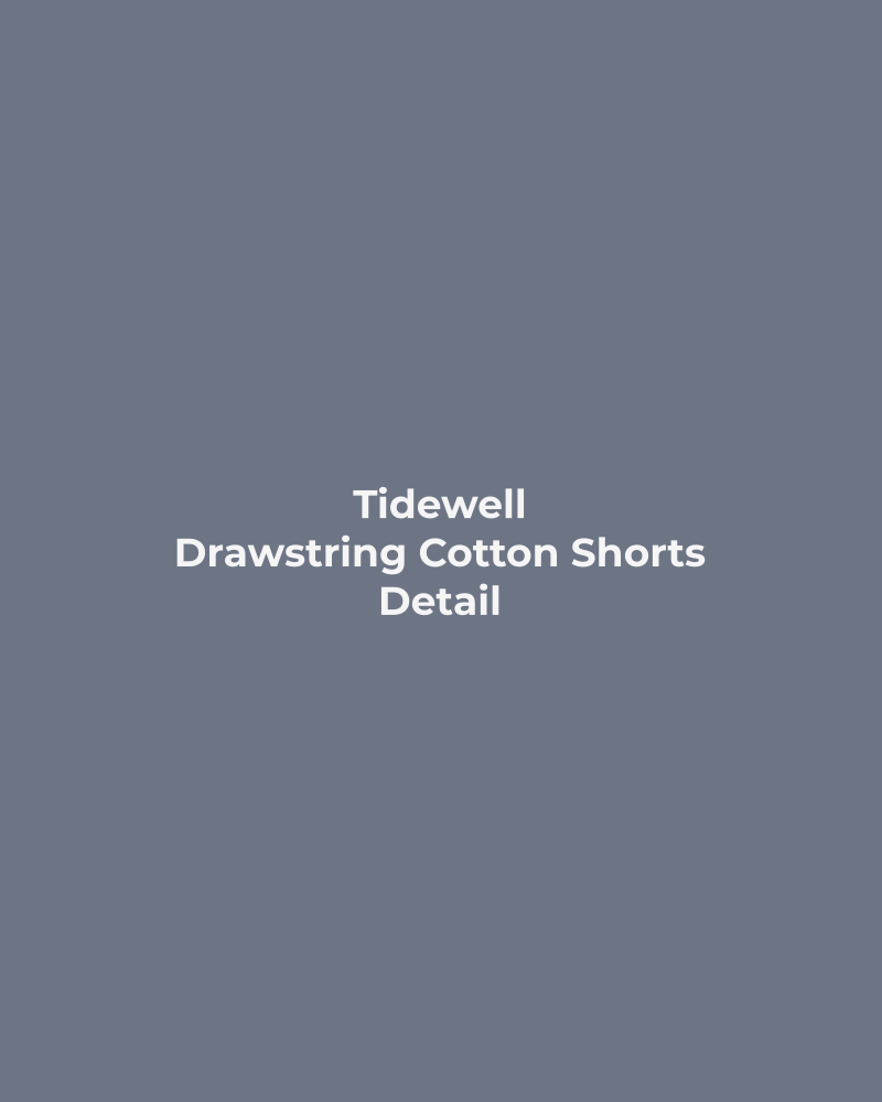 Drawstring Cotton Shorts – detail