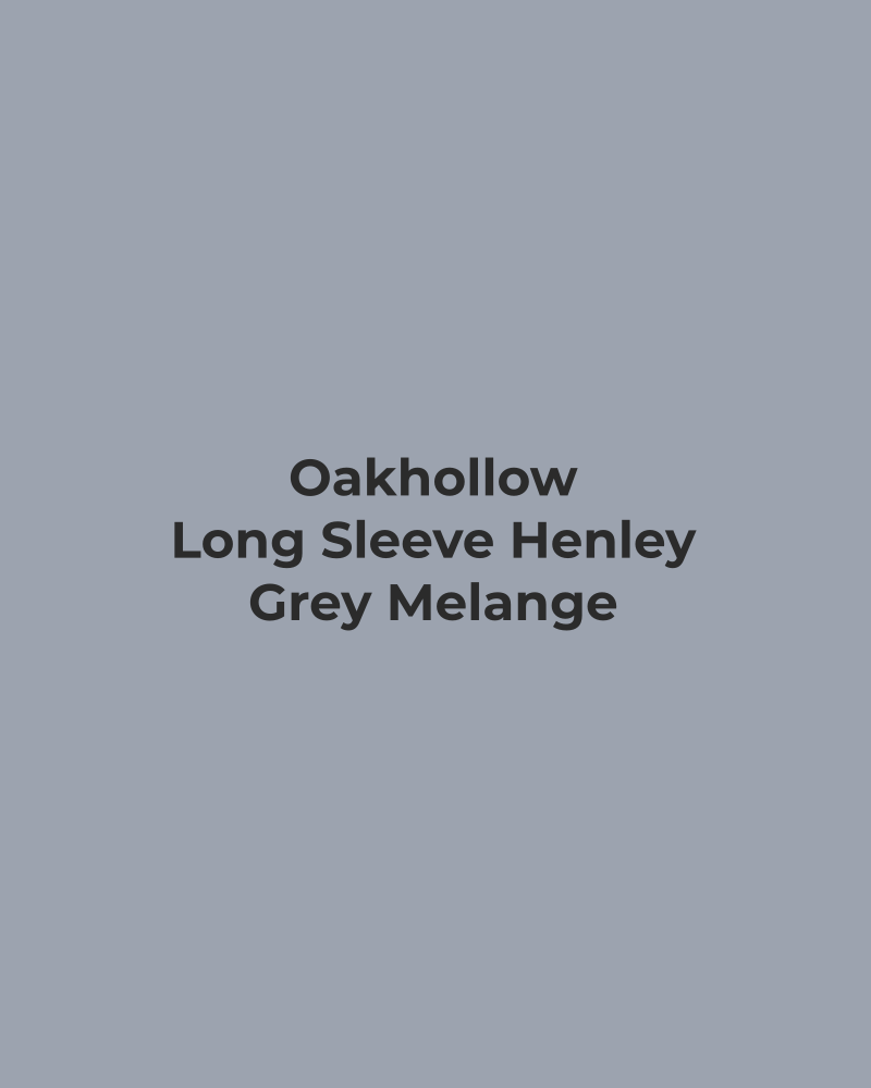 Long Sleeve Henley – Grey Melange