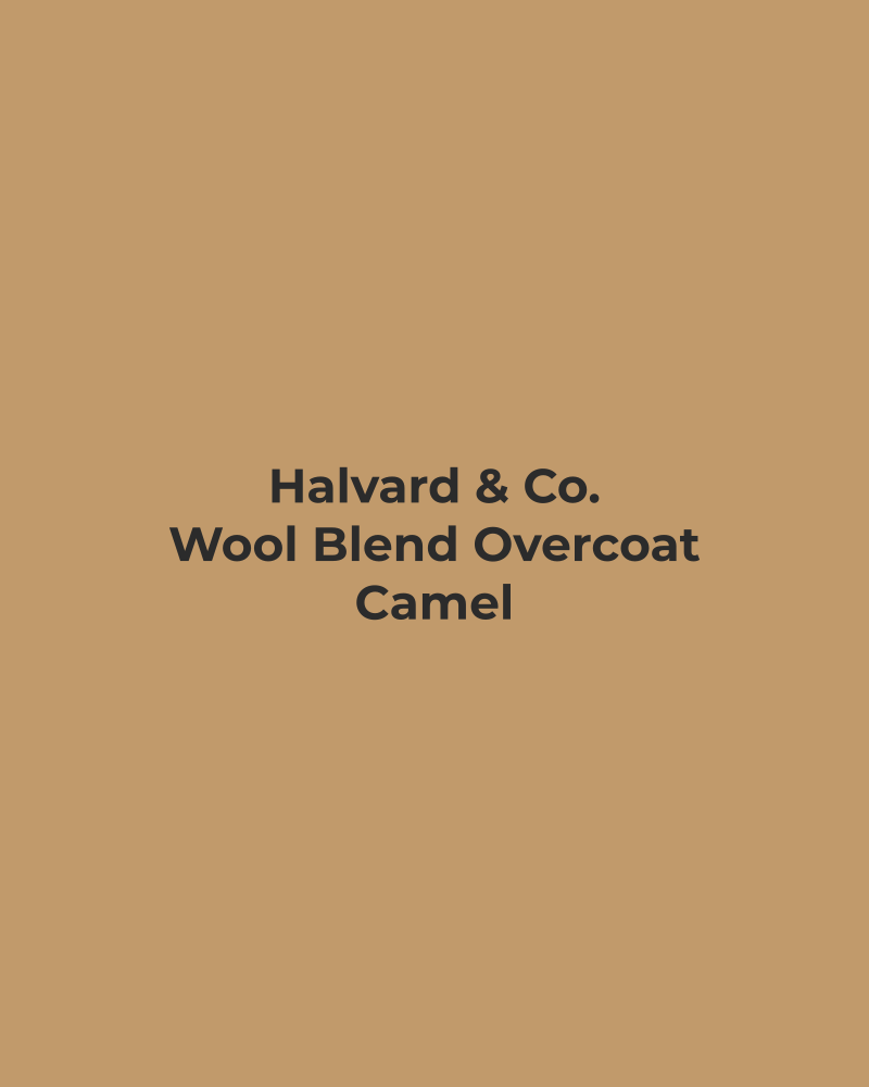 Wool Blend Overcoat – Camel