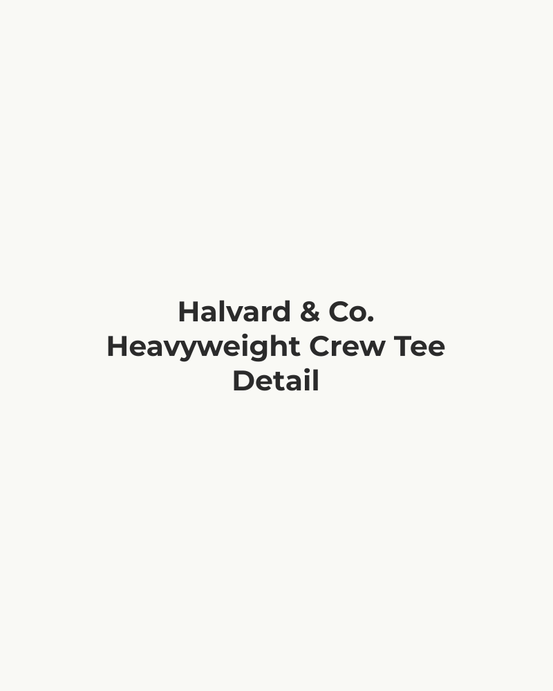Heavyweight Crew Tee – detail